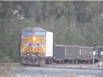 UP 6874 pushes an eastbound through San Timiteo Canyon